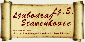 Ljubodrag Stamenković vizit kartica